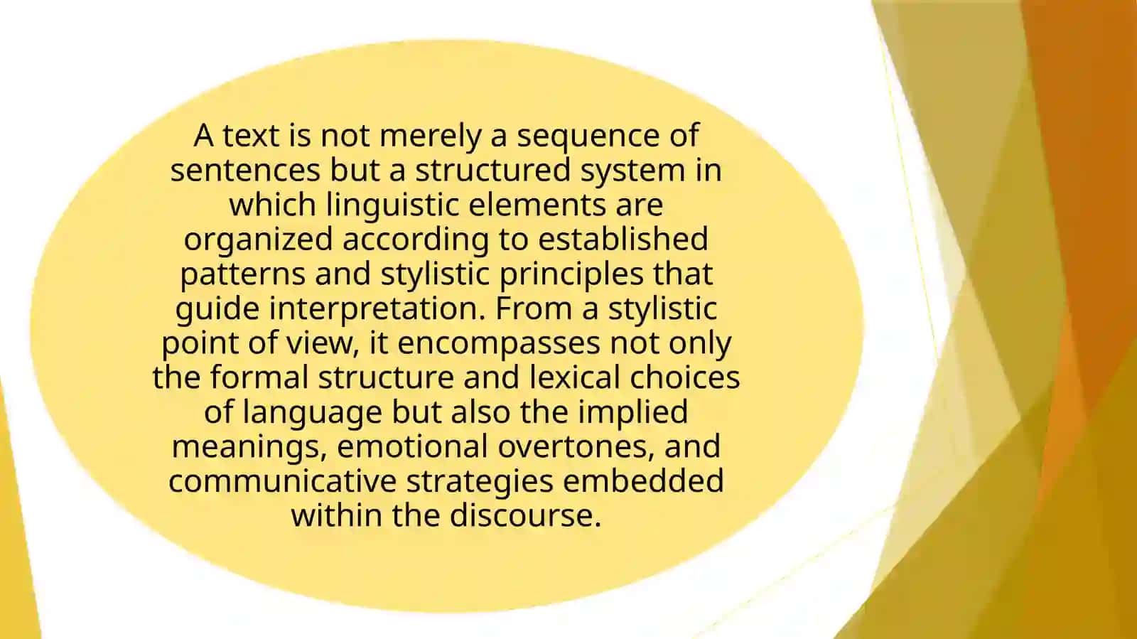 Text as a subject of stylistic study. The notion of the text and its characteristics 3