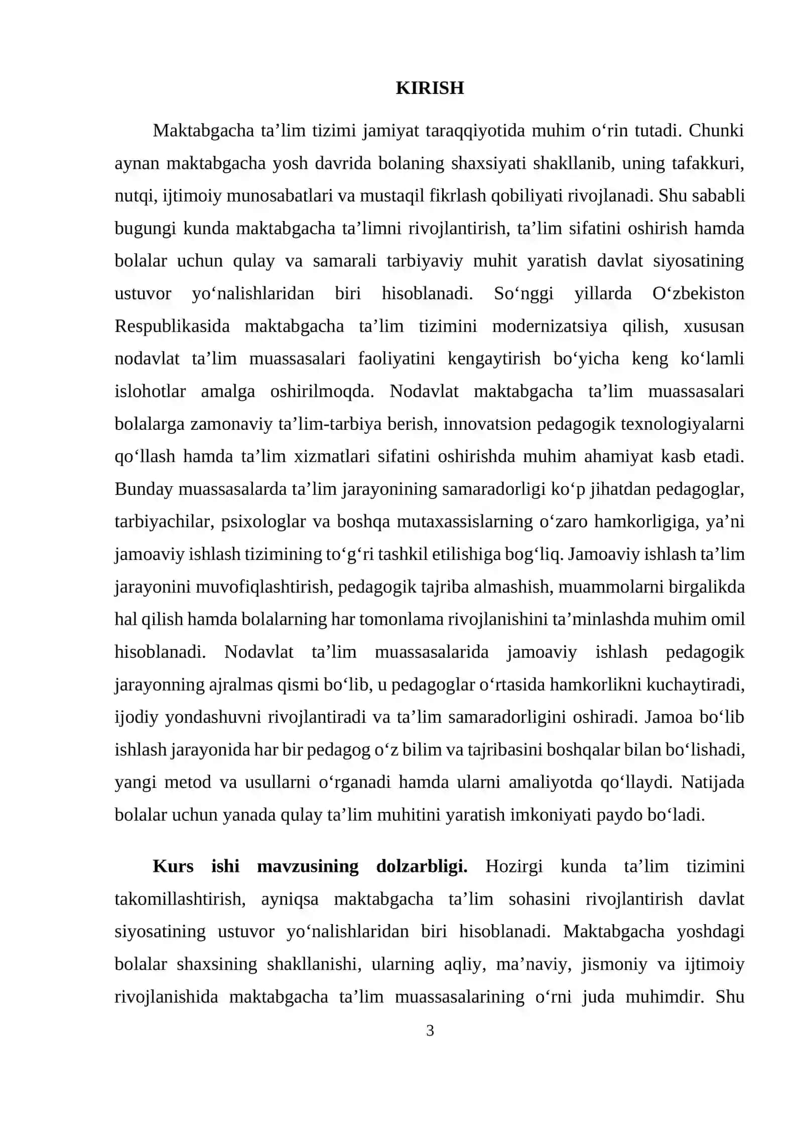 Nodavlat ta'lim muassasalarida jamoviy ishlash 3