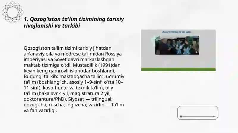 Qozogʻiston ta'lim tizimi 3