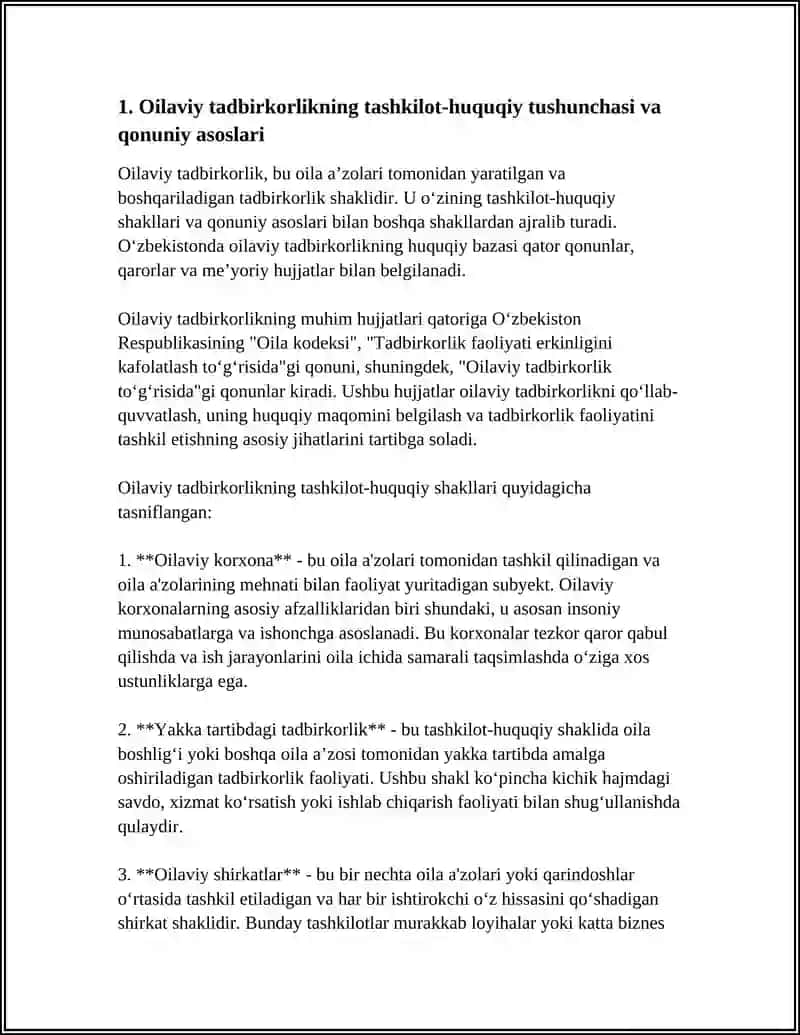Oilaviy Tadbirkorlikning Tashkiliy Huquqiy Asoslari 3