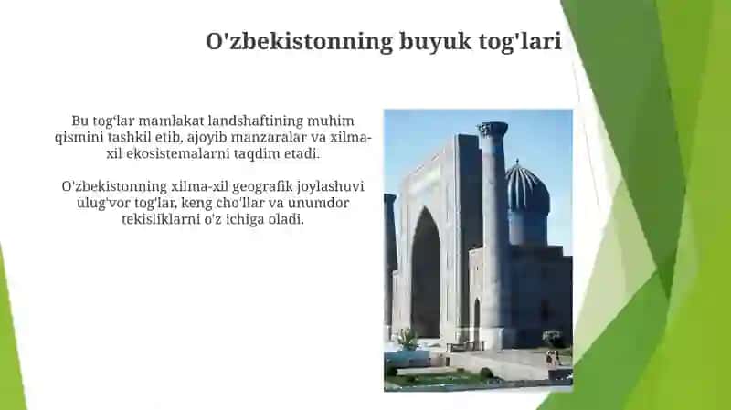 O'zbekistonning buyuk tog'lari 3