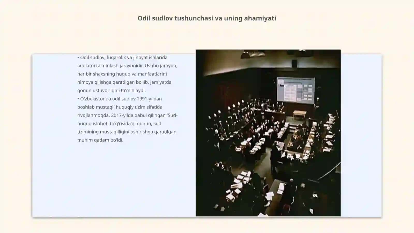 Odil sudlovni amalga oshirishda tenglik va tortishuv tamoyillari 3