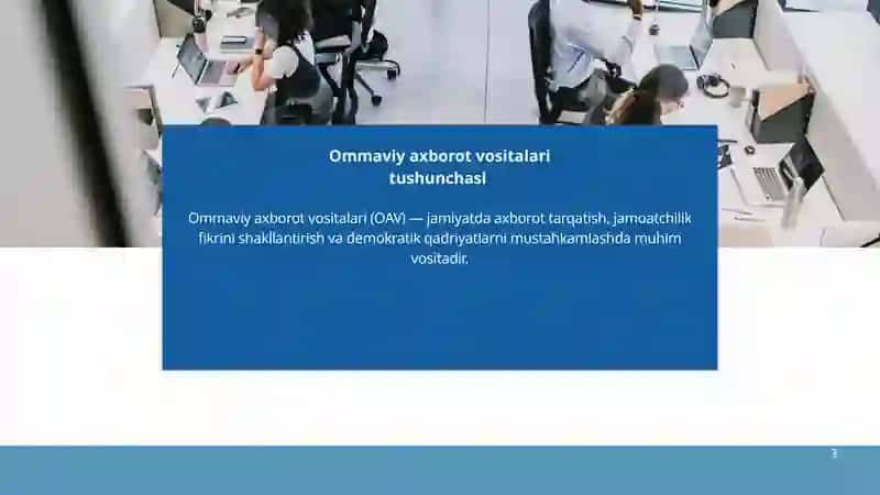 Ommaviy axborot vositalari tushunchasi 3