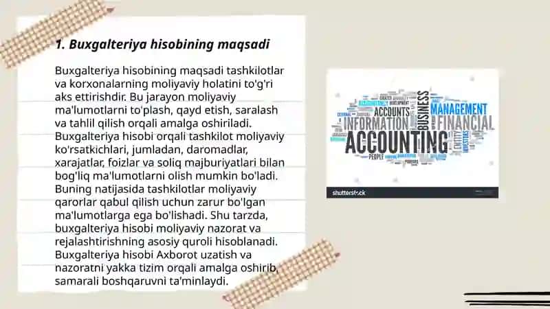 Buxgalteriya hisobini tashkil etish 3