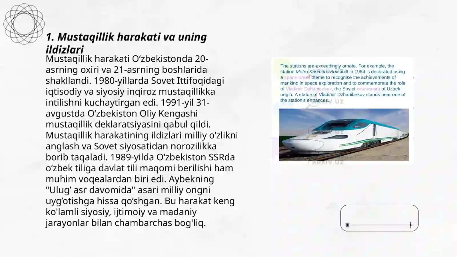 O'zbekistonda mustaqilikning tarixiy asoslari 3
