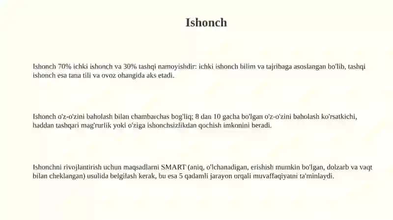 Ishonch 3