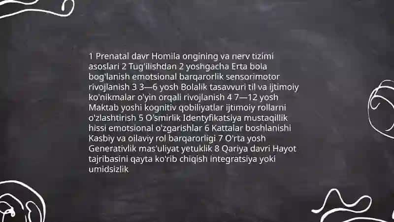Shaxsning rivojlanishi,tarbiyasi va ijtimoiylashuvi 3