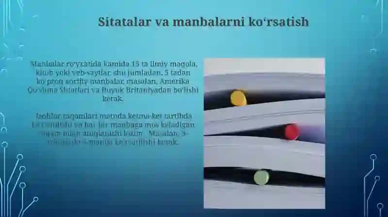 Ilmiy maqolani rasmiylashtirishga doir talablar 3