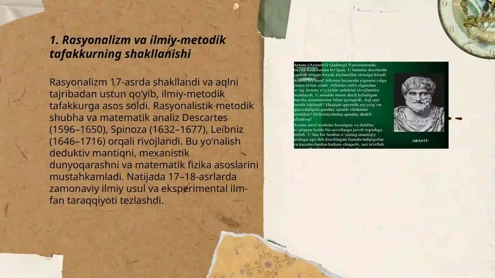 Gʻarb falsafasining ustuvor yoʻnalishlari va va ularning fan taraqqiyotiga taʼsiri 3