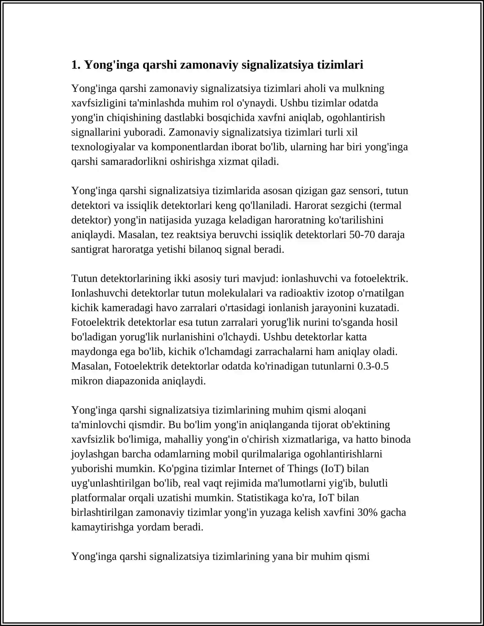 Yong'indan himoyalashning zamonaviy texnik vositalarini o'rganish 3