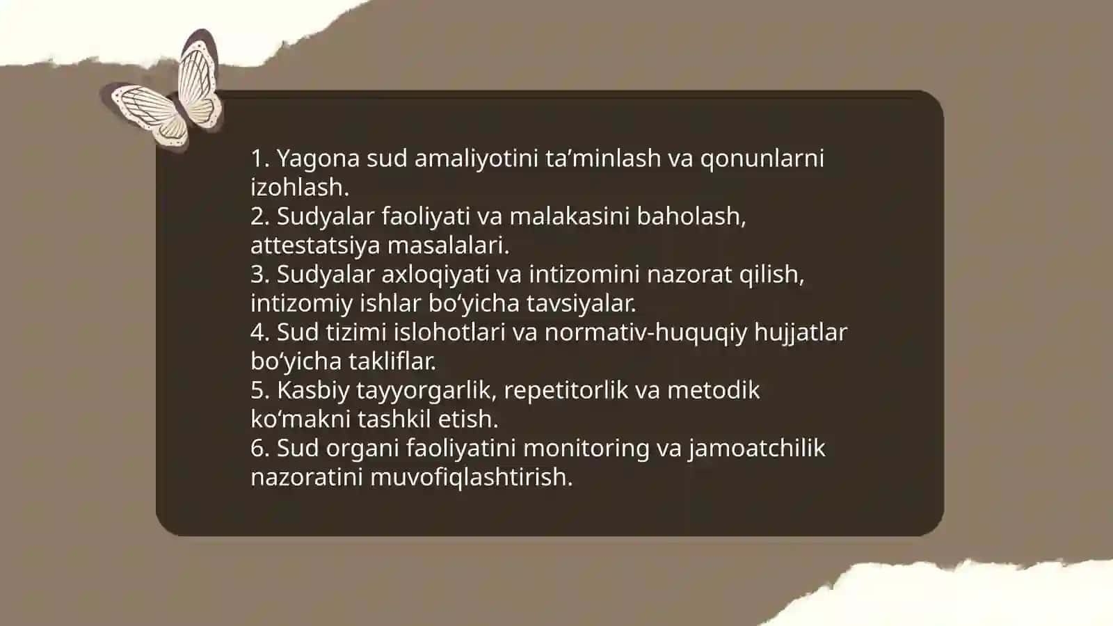 Sudyalar hamjamiyati organlari 3