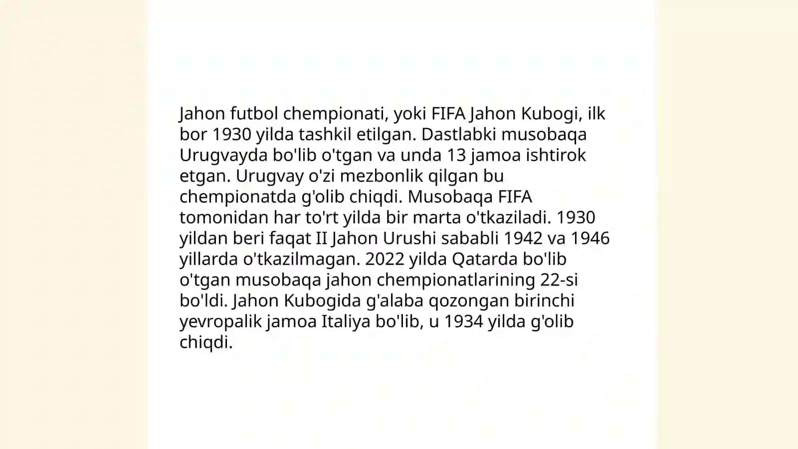 Jahon va Yevropa birinchi chempionatlarining tashkil etilishi 3