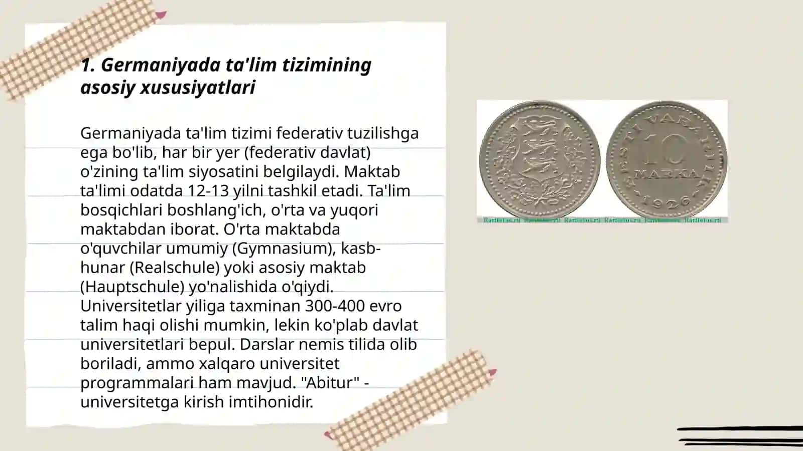 Germaniyada ta'lim jarayonlarining xususiyatlari 3