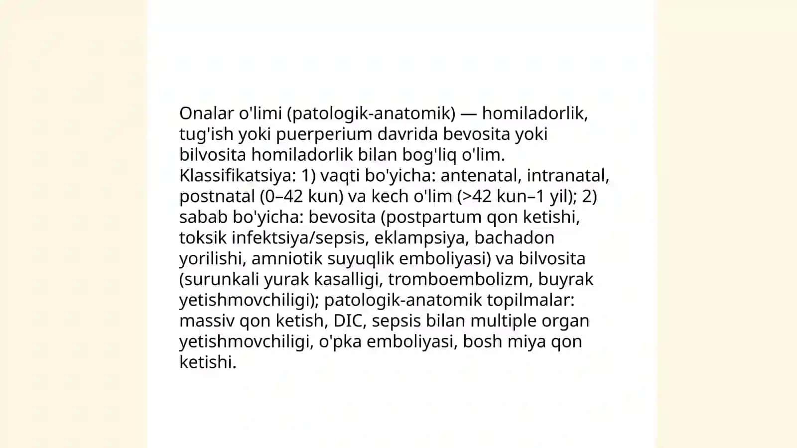 Onalar o'limi patologik anatomiyasi 3
