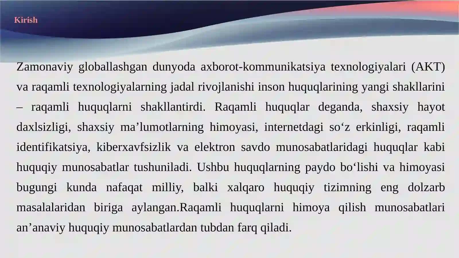 Raqamli huquqlarni himoya qilish munosabatlari vaularni tartibga solishning o‘ziga xos xususiyatlari 3