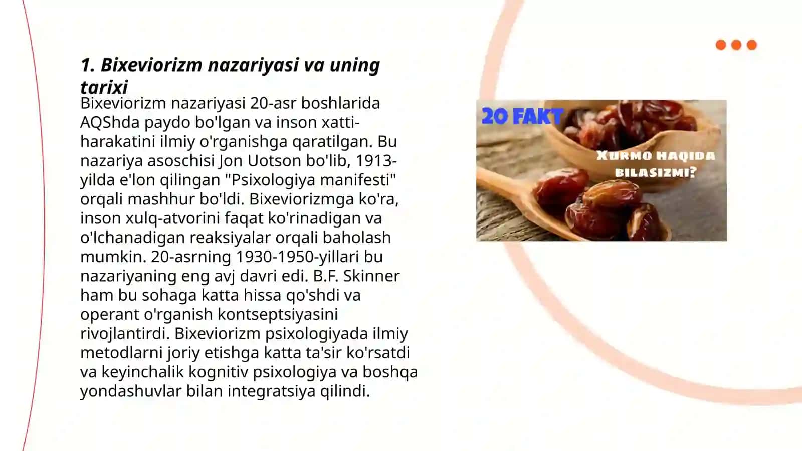 Bixeviorizm haqida 3