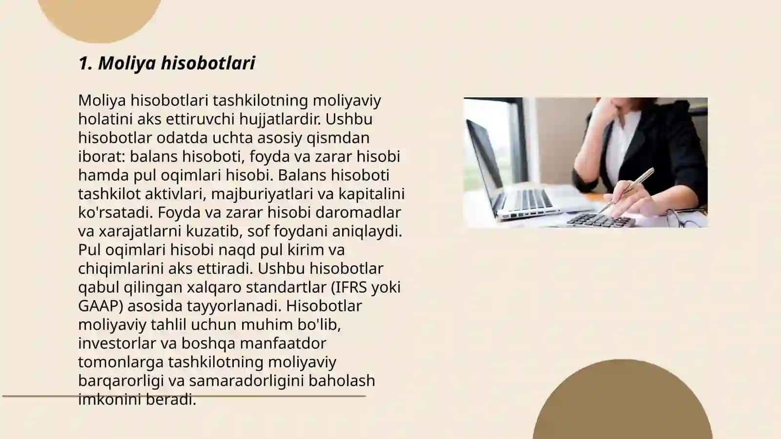 Moliya hisobotlari 3