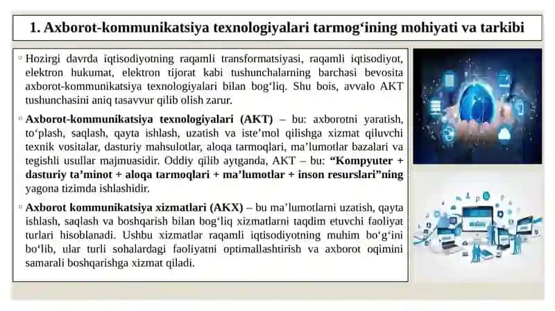Axborot-kommunikatsiyatexnologiyalari tarmog‘i 3