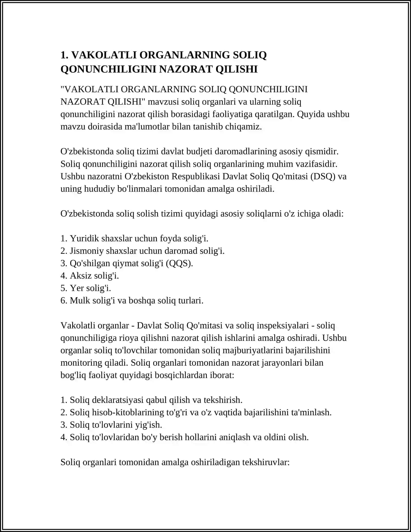 VAKOLATLI ORGANLARNING SOLIQQA OID HUQUQBUZARLIKLARNI BARTARAF ETISHDAGI ROLI 3