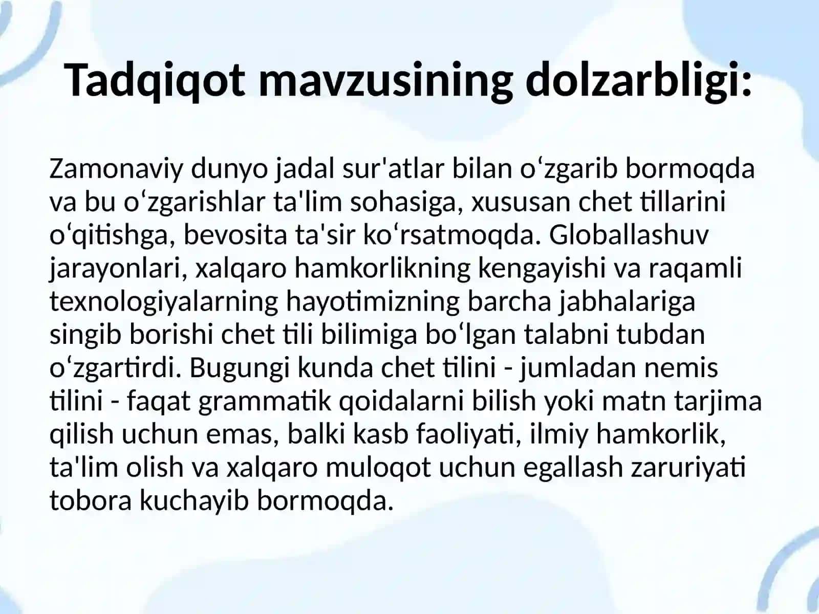 Chet tili ta‘limida audiolingual va audiovizual metodlar 3