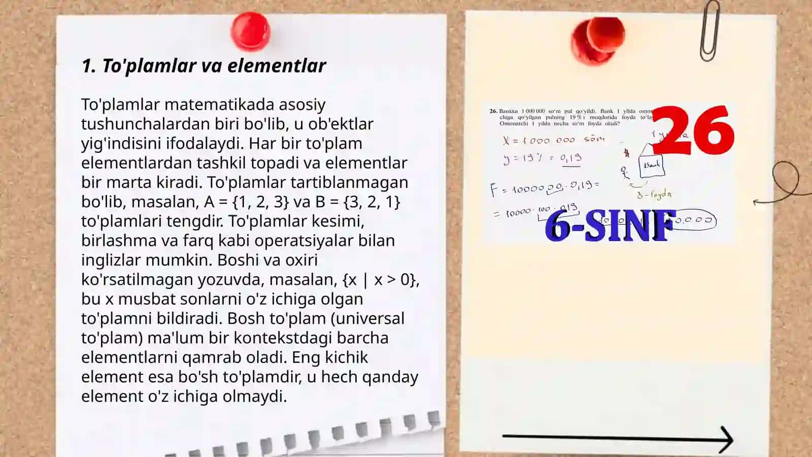 4-sinf matematika toʻplamlar va maʼlumotlar 3