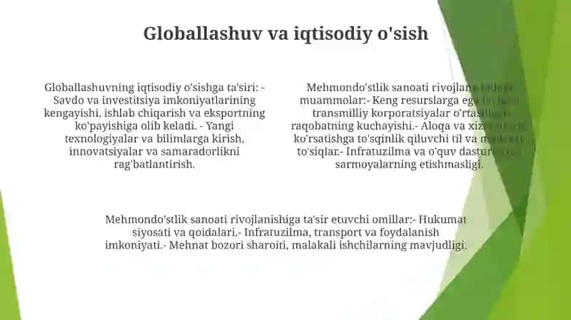 Xizmaltlar Sohasining Rivojlanjshiga Tasir Etuvchi Omillar 3