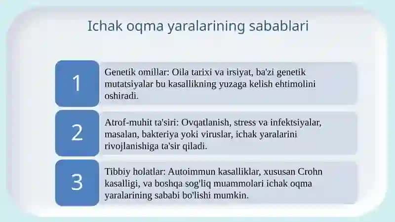 Ichak oqma yaralarni bartaraf qilish usullari 3