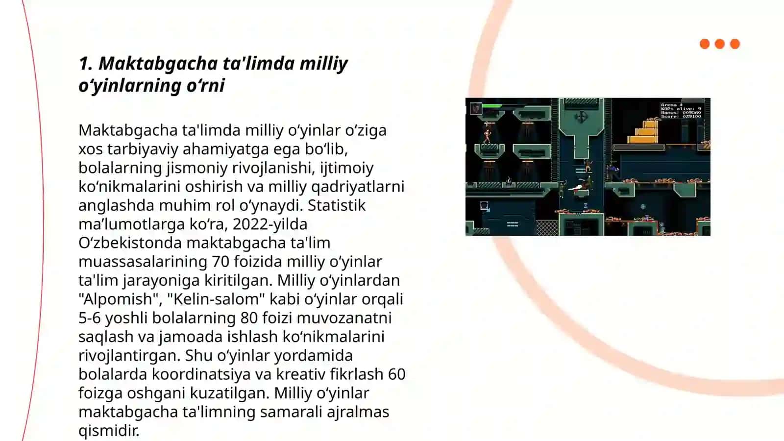 Maktabgacha yoshdagi bolalar bilan tashkil qilinadigan milliy va harakatli o‘yinlarni o‘rganish 3