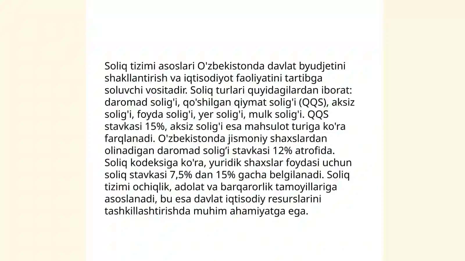 Soliq Tizimi Asoslari 3