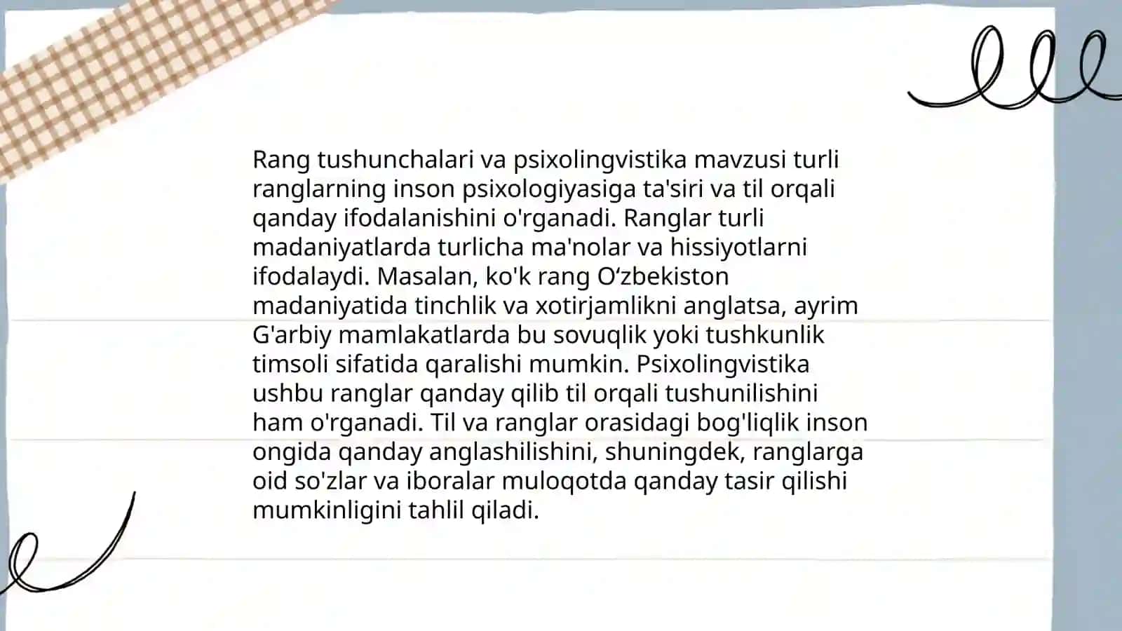 Rang leksemalarini o‘rganishning psixolingvistik va metodologik asoslari 3