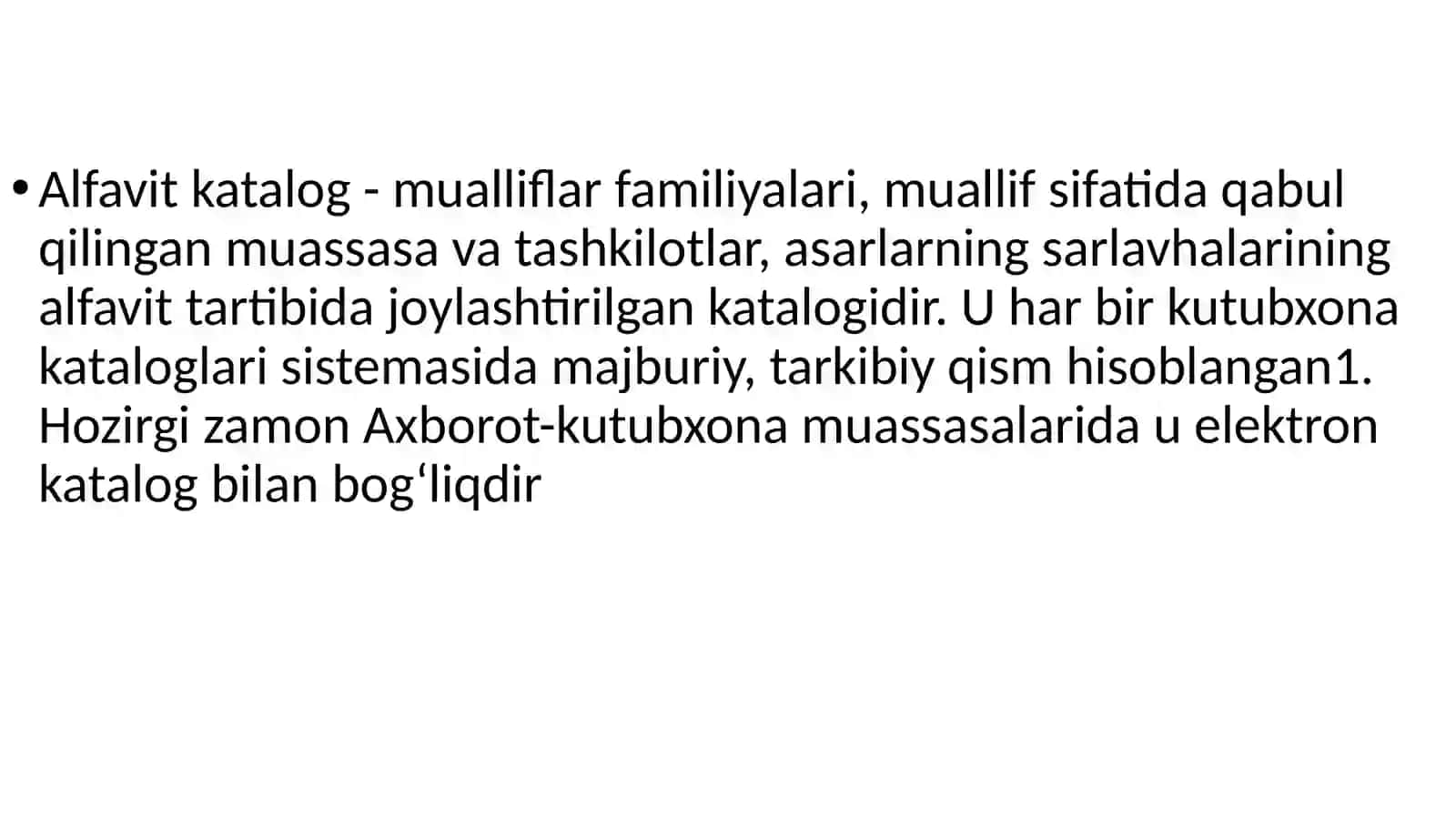 KUTUBXONALARDA KATALOGLARNI TUZISH USULLARI 3