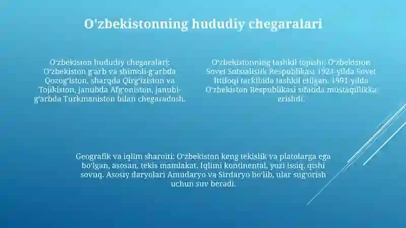 Oʻzbekiston Respublikasining tashkil topishi 3