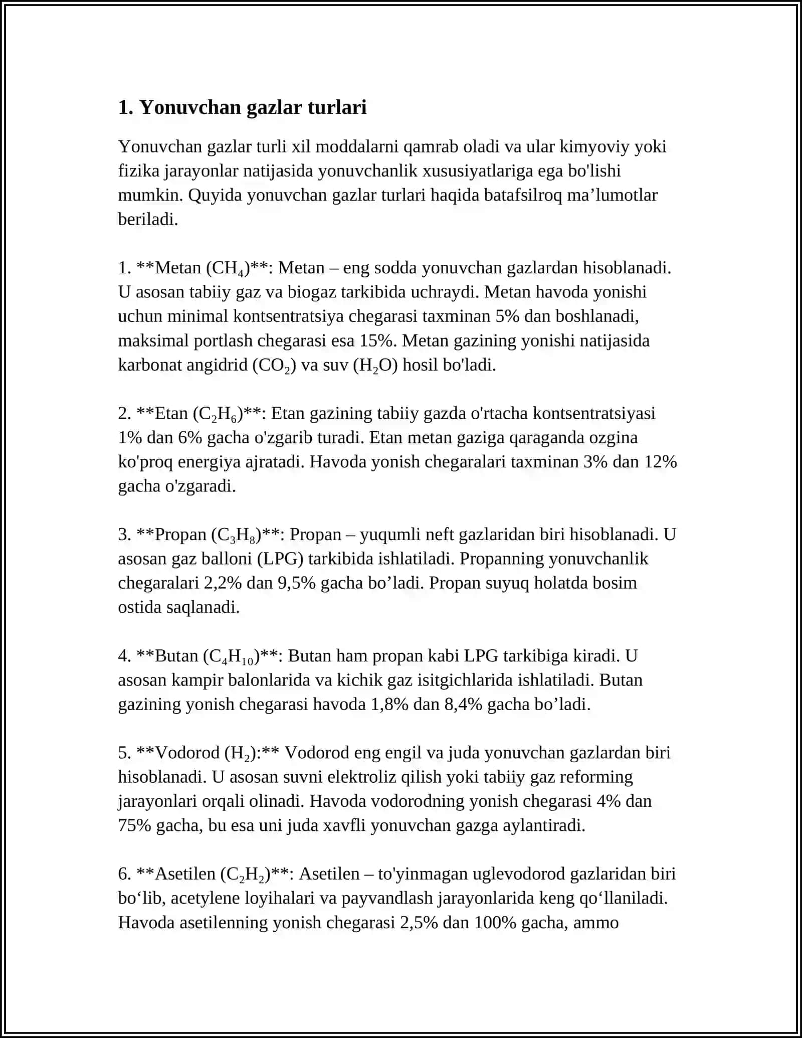 Yonuvchan Gaz Tashlanmalarini Termik Zararsizlantirish Texnologiyalari 3