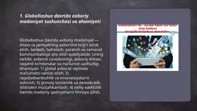 Globallashuv davrida axboriy madaniyat zururati 3
