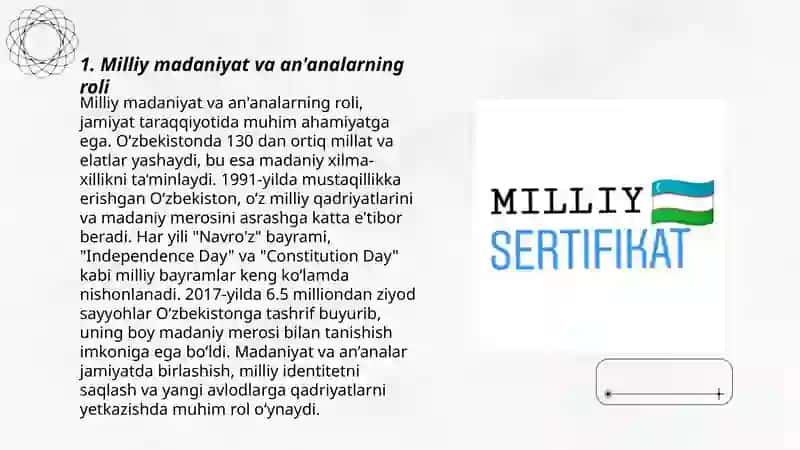 Milliy ong va milliy o'zlikni anglash 3
