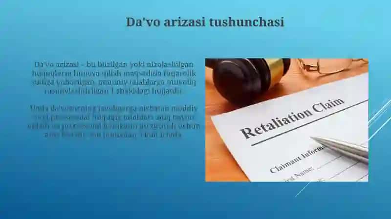 Da'vo fuqarolik protsessida 3