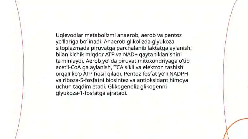 Uglevodlar metabolizmi 3