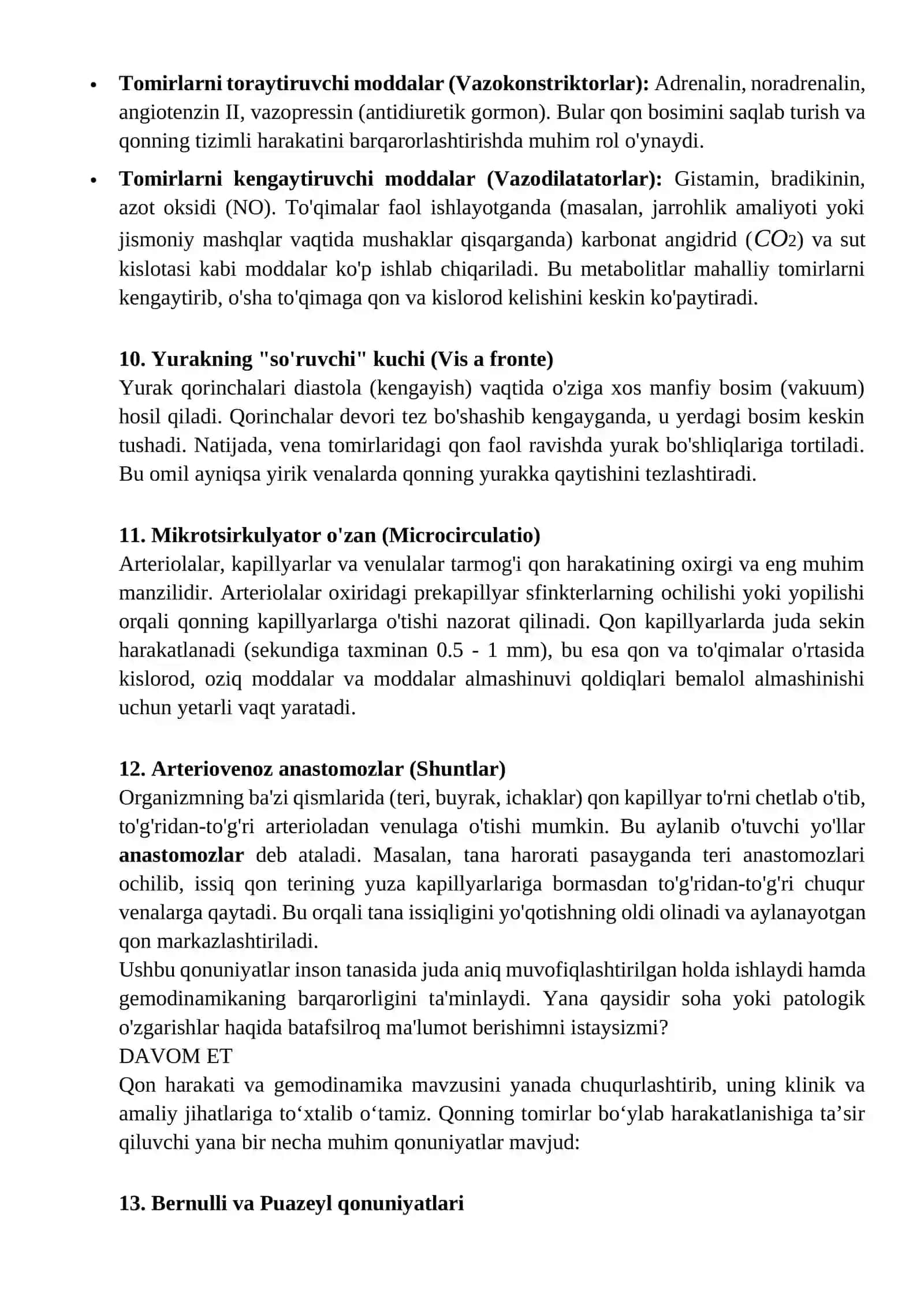 QONNING TOMIRLAR BO`YLAB HARAKATLANISHIGA YORDAM BERUVCHI OMILLAR 3