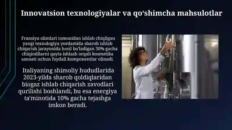 Vinochilik Texnologiyalarida Hosil Bo'ladigan Qo'shimcha Mahsulotlar 3