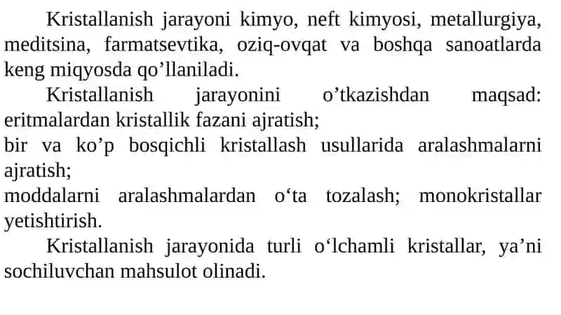 KRISTALLIZATORLARNI HISOBLASH 3