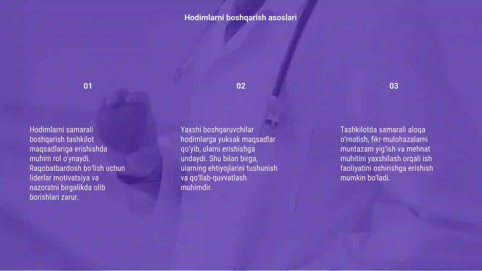 Hodimlarni boshqarish ish samaradorligini oshirish 3