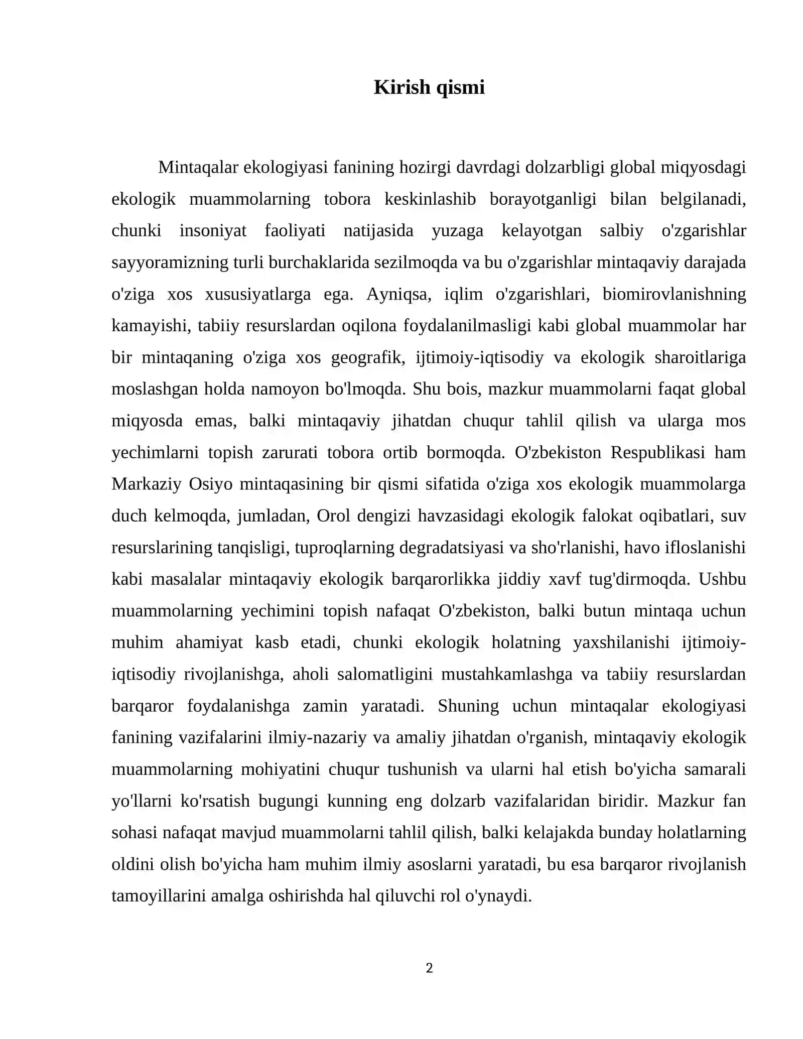 Mintaqalar ekologiyasi„ 3