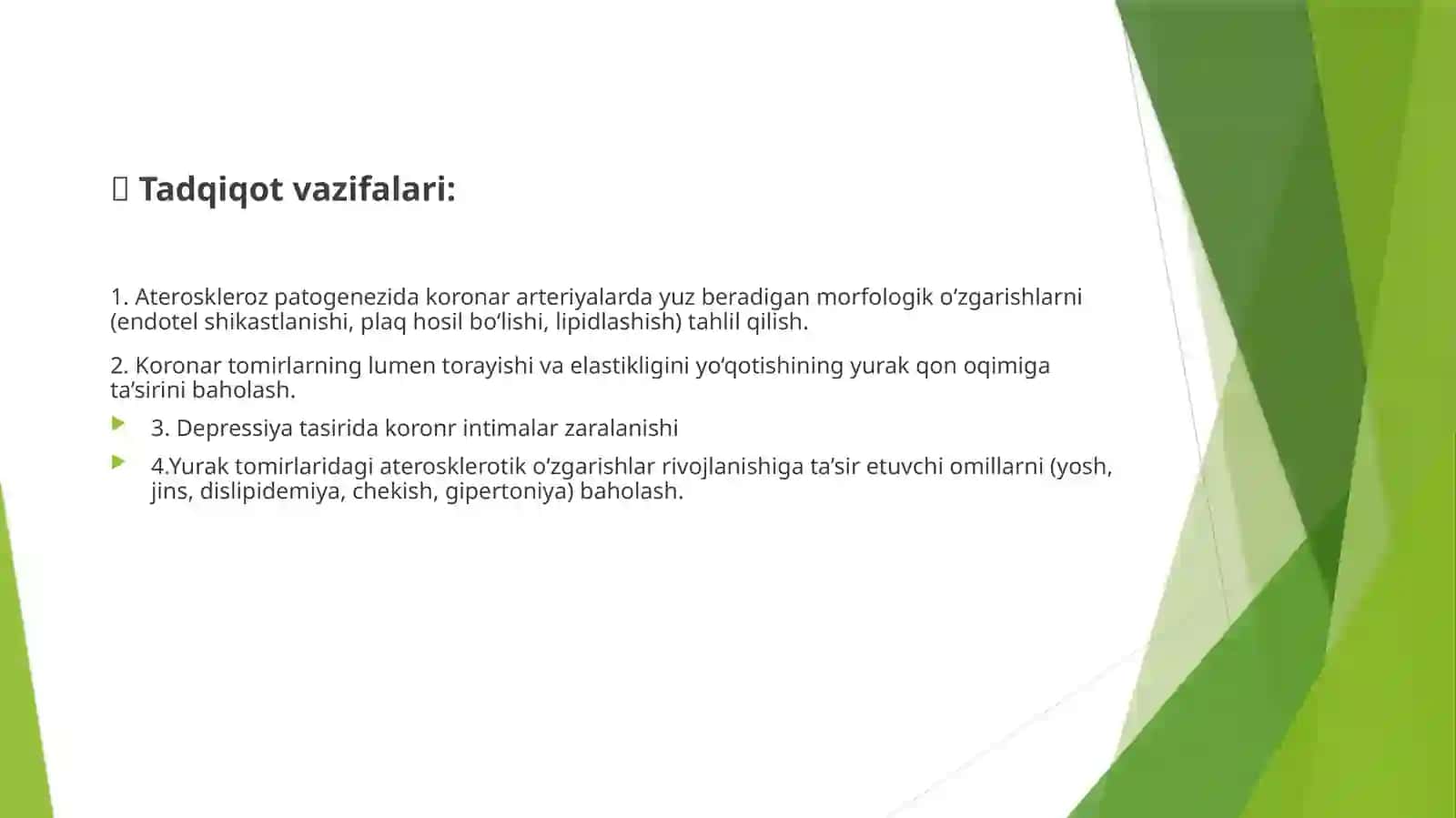 Ateroskleroz tasiridakoronar arteriyalarning torayishi 3