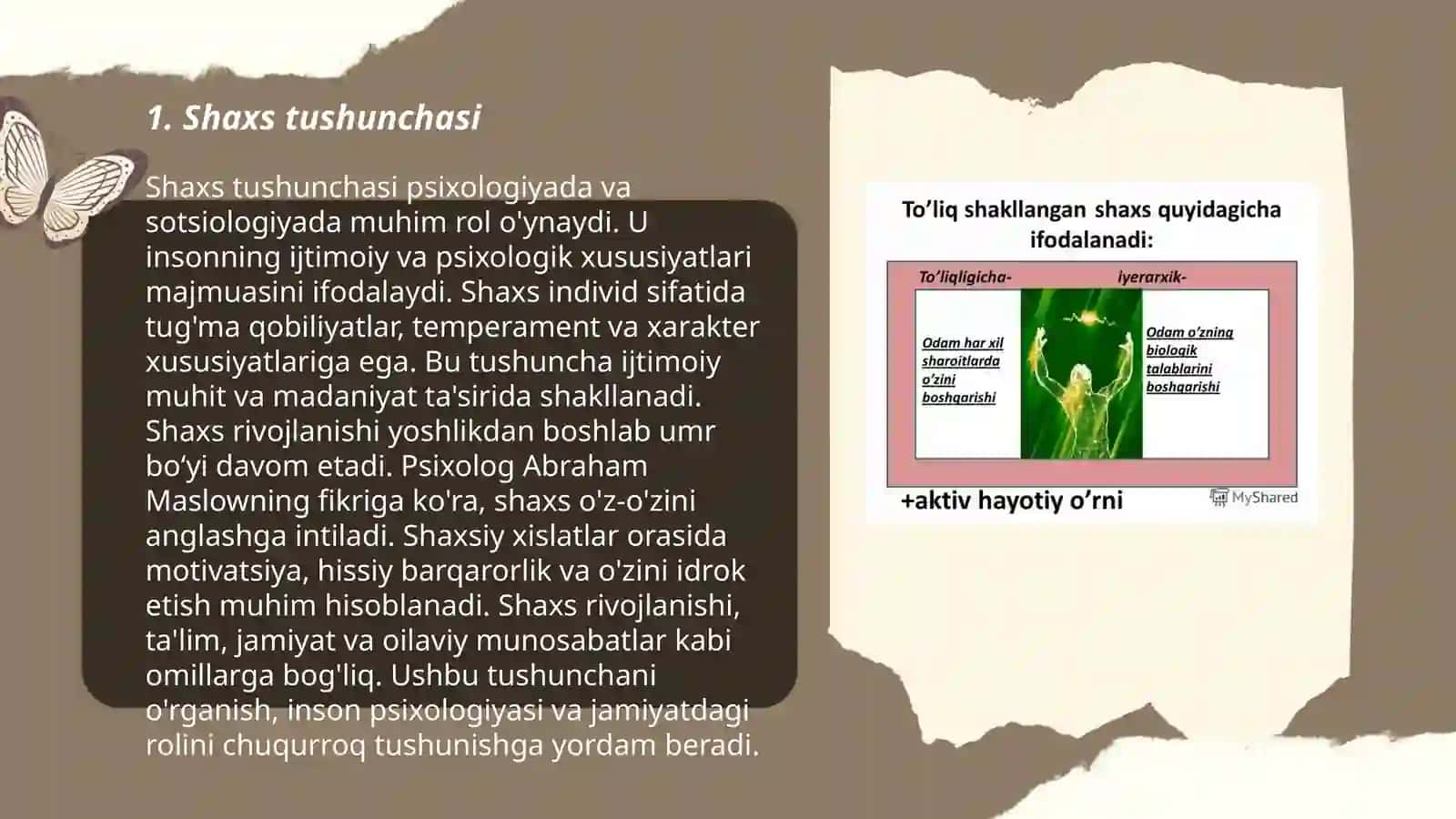Chet el psixologiyasida shaxs nazariyalari 3