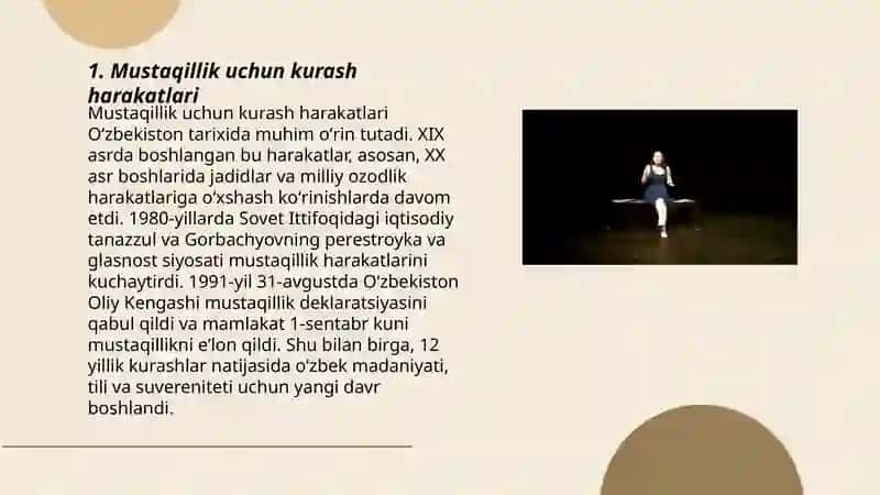 Mustaqillikka erishish arafasida O'zbekistondagi ijtimoiy-siyosiy jarayonlar 3