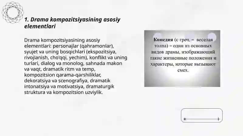 Drama kompozitsiyasi 3