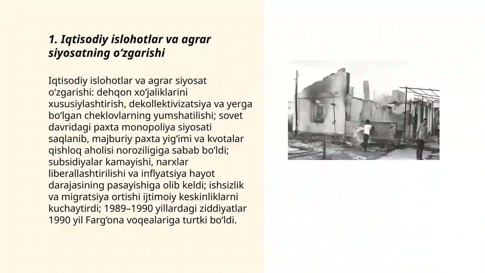 O’zbekistonda ijtimoiy-iqtisodiy hayotning keskinlashuvi va Farg’ona voqealari 3