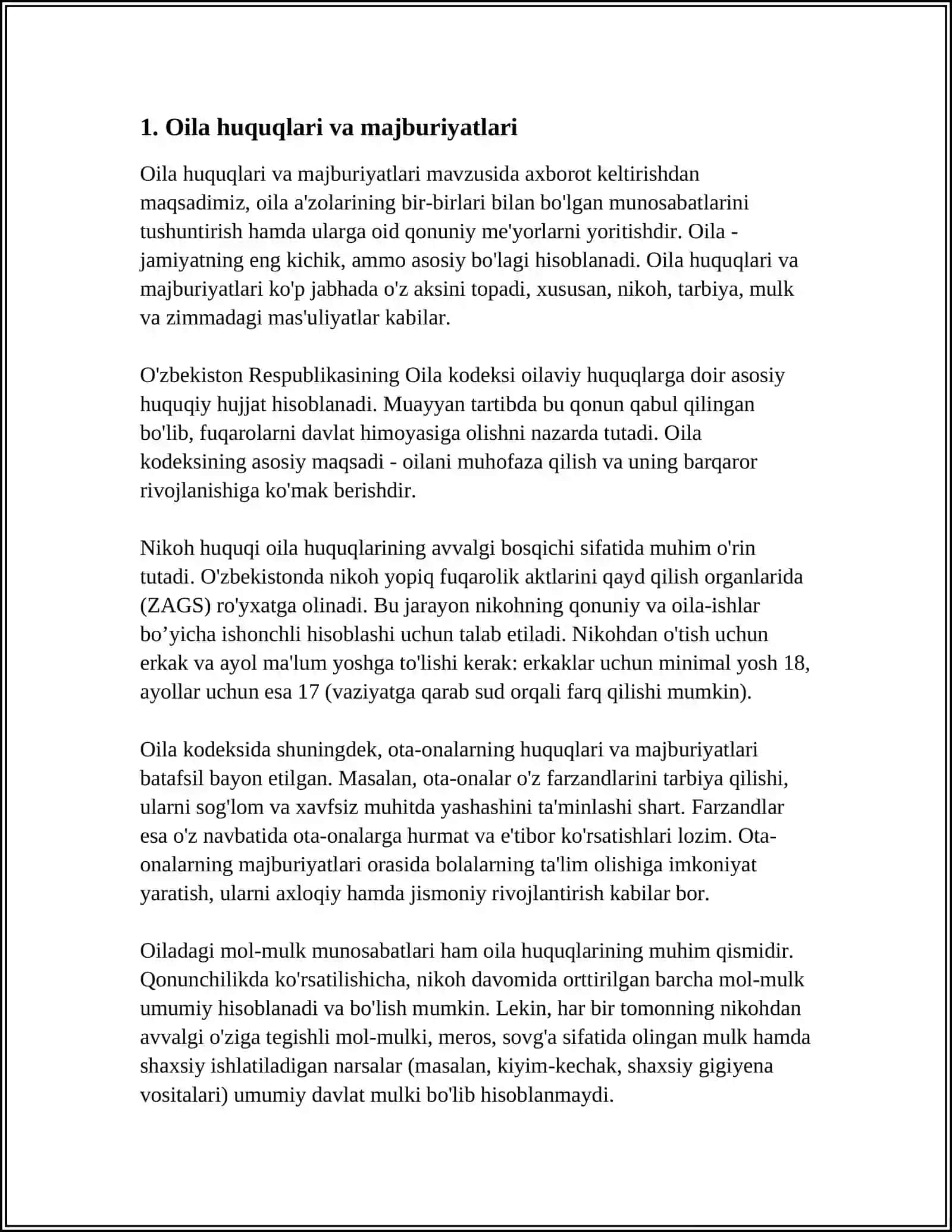 OILALAR VA BOLALARGA IJTIMOIY-HUQUQIY VA PSIXOLOGIK-PEDAGOGIK YORDAM BERISH 3