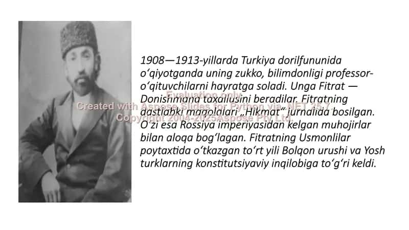 JADID MA’RIFATPARVARLARINING O’LKA IJTIMOIY-MA’NAVIY HAYOTIDA TUTGAN O’RNI (ABDURAUF FITRAT) 3