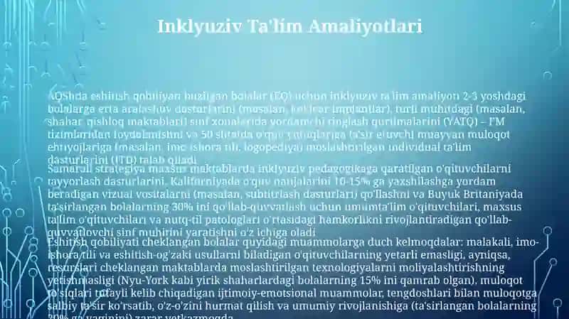 Eshitishda nuqsoni boʻlgan bolalar taʼlim tarbiyasining muammolari 3